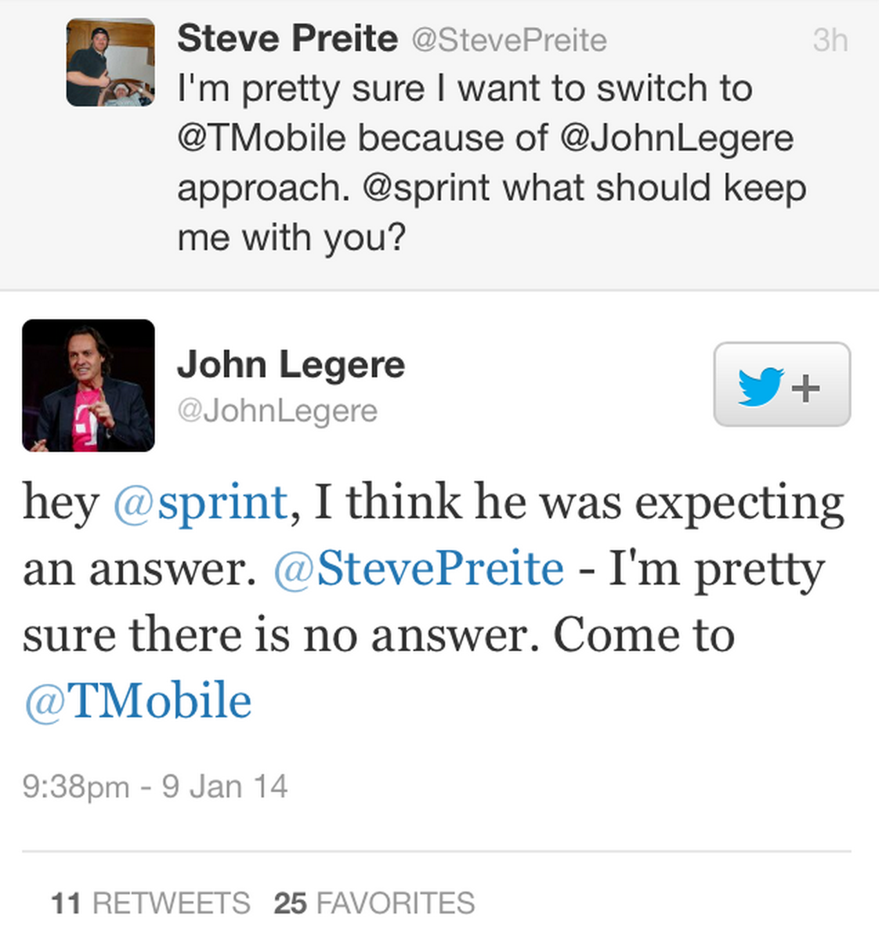 T-Mobile CEO Schools Other CEOs in Social Media